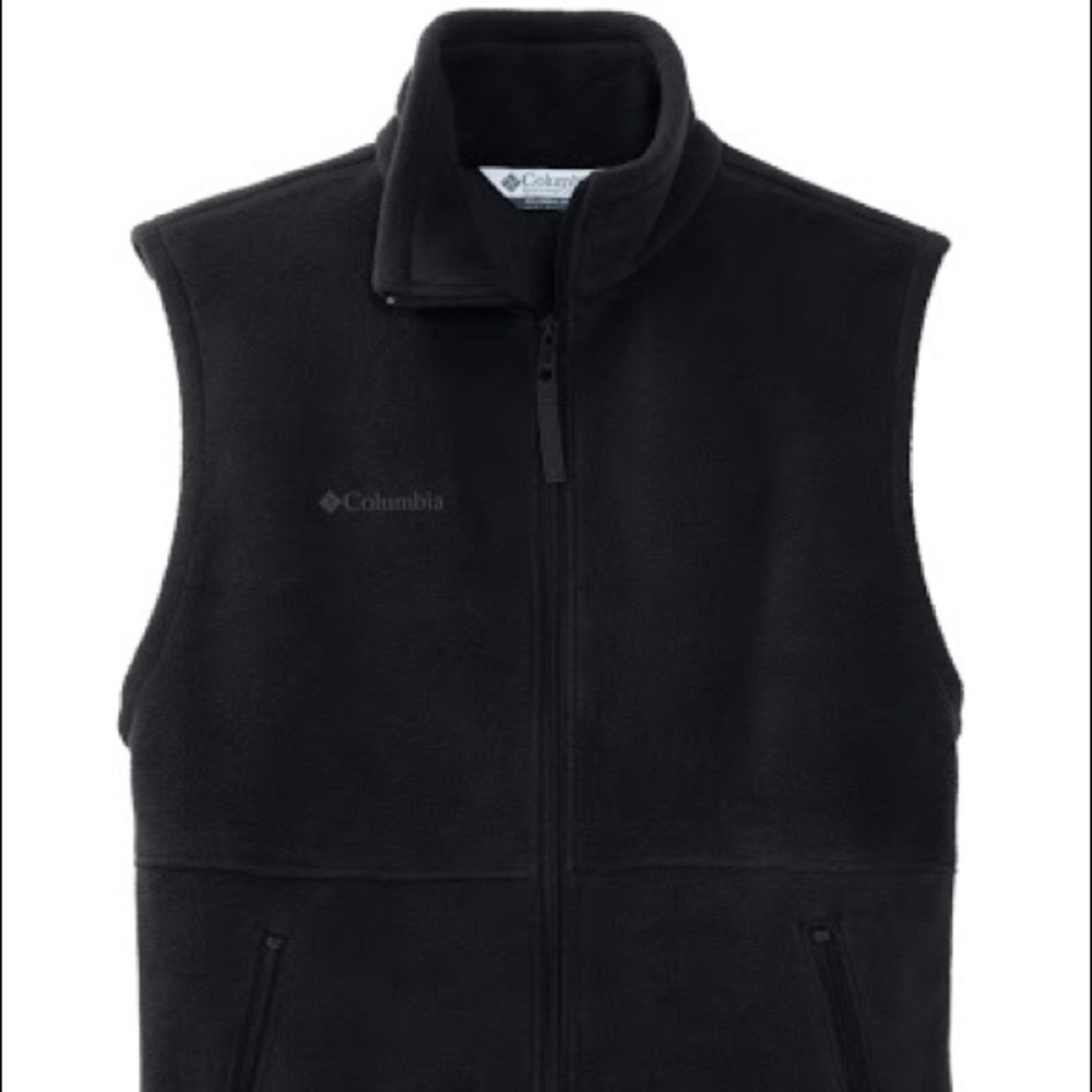 Columbia Dark Gray Fleece Cathedral Peak Vest L